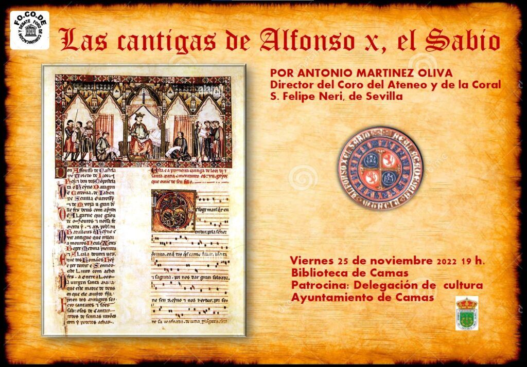 Cartel Cantigas de Alfonso X El Sabio 2022 Cartel Cantigas de Alfonso X El Sabio 2022