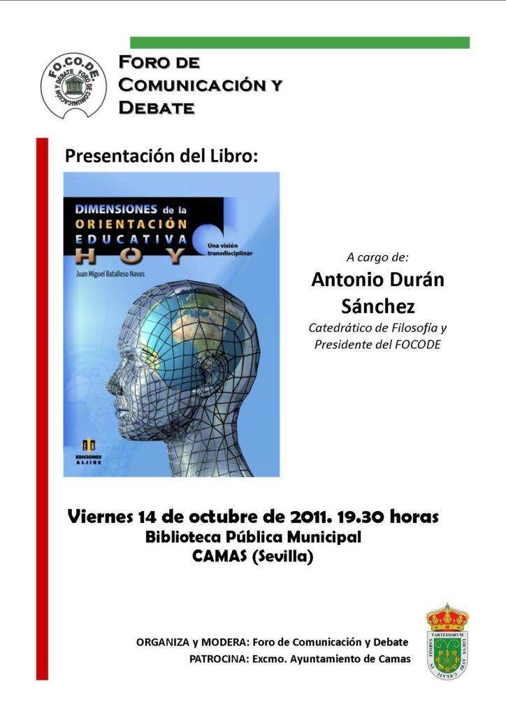 Presentación del libro “Dimensiones de la orientación educativa hoy” de Juan M. Batalloso