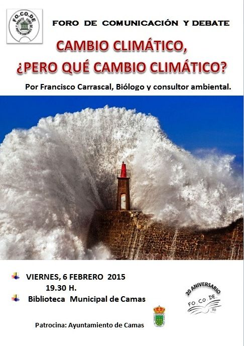 Cartel Cambio climático, ¿pero qué cambio climático?