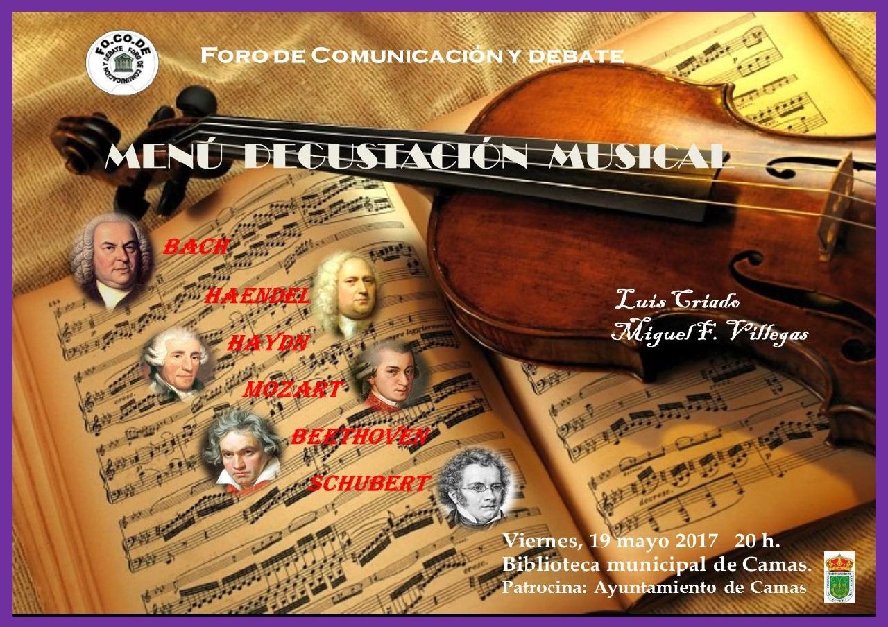 CARTEL OÍR, ESCUCHAR Y DISFRUTAR LA MÚSICA CLÁSICA