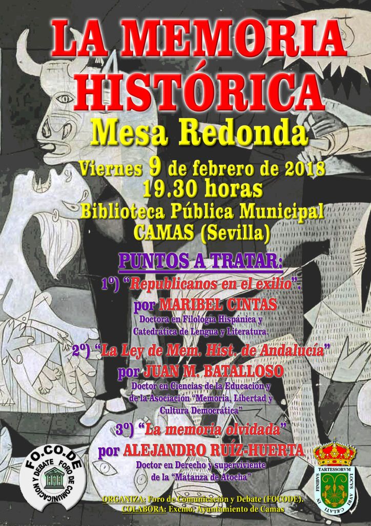 Cartel Mesa Redonda: La Memoria Histórica