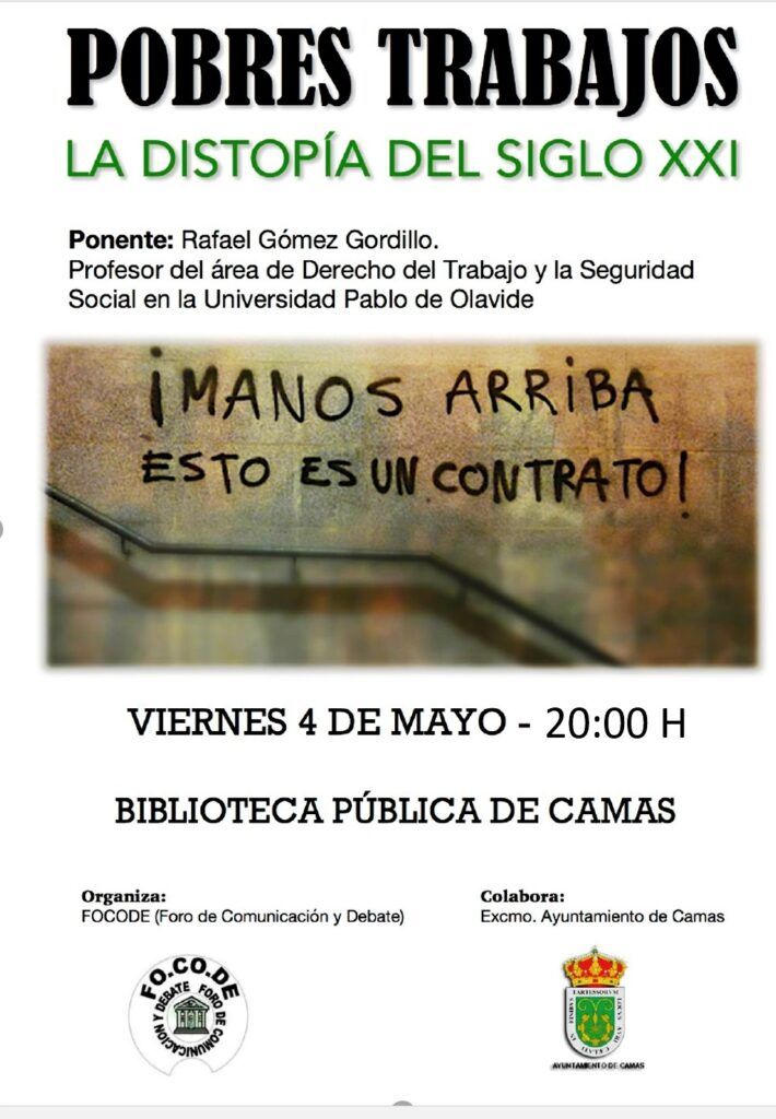 Cartel Pobres Trabajos. La Distopía Del Siglo XXI