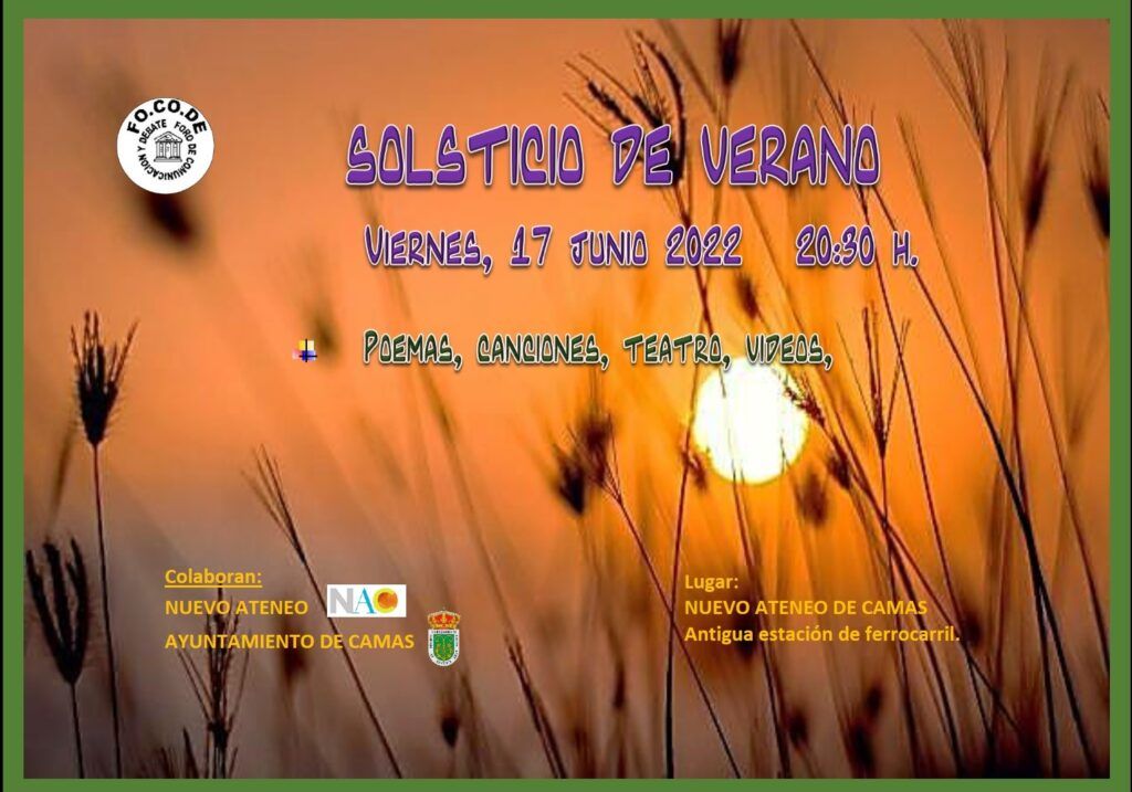 Cartel Solsticio de verano 2022