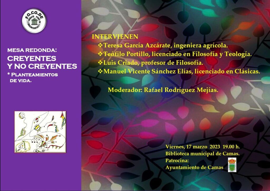 Mesa redonda sobre creyentes y no creyentes. Proyectos de vida