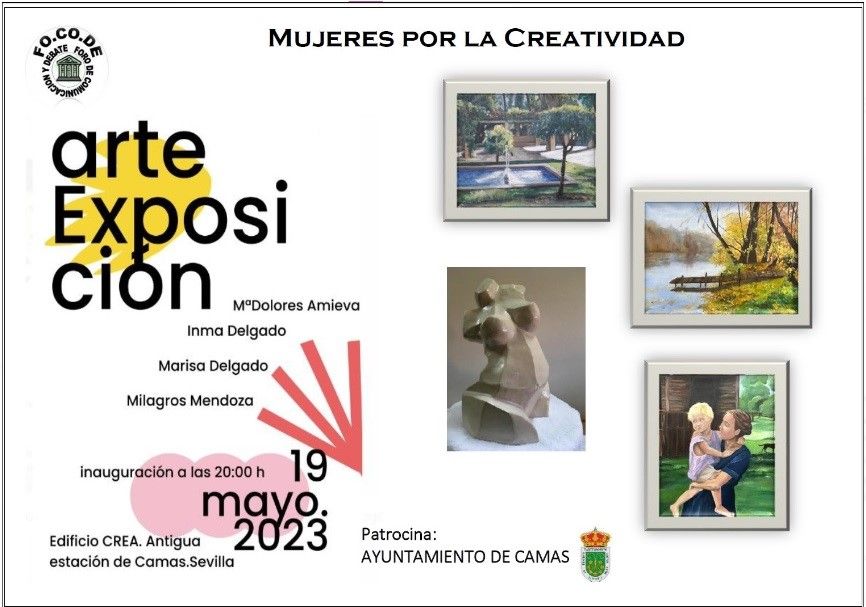 CARTEL EXPO MUJERES POR LA CREATIVIDAD 05.19.2023.