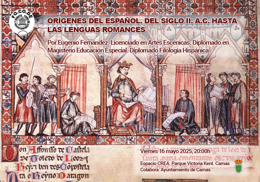 Cartel Orígenes del español. Del siglo II. a.C. hasta las Lenguas romances.