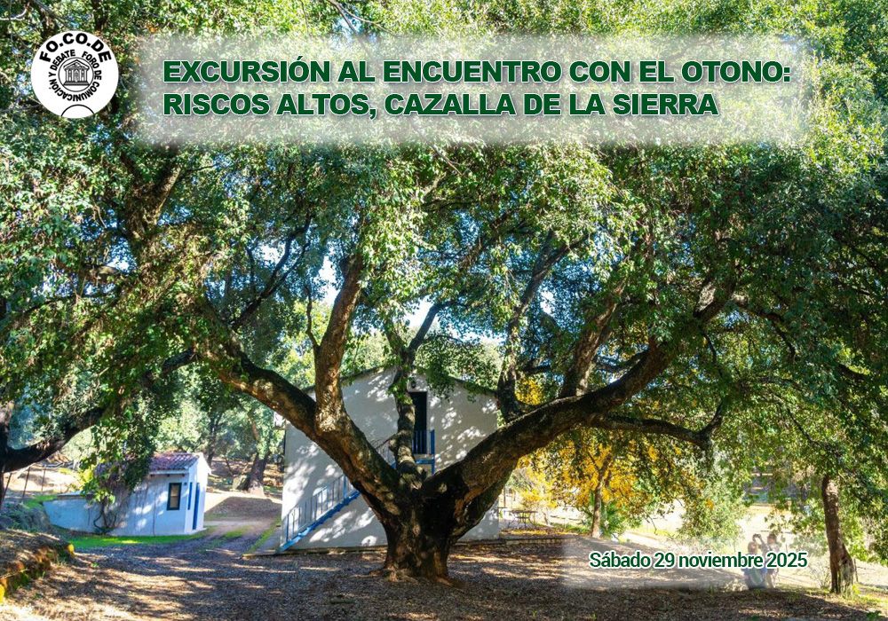 Cartel de la excursión de otoño a Riscos Altos, Cazalla de la Sierra